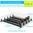 410mm 4 Rows Fridge Drink Organizer Auto Push Spring Slide Rail Beverage Automatic Drink Dispenser for Can Storage - Black - 2