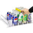 410mm 4 Rows Fridge Drink Organizer Auto Push Spring Slide Rail Beverage Automatic Drink Dispenser for Can Storage - Black - 7