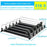 310mm 5 Rows Fridge Drink Organizer Auto Push Spring Slide Rail Beverage Automatic Drink Dispenser for Can Storage - Black - 2