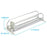 310mm Single Row Fridge Drink Organizer Auto Push Spring Slide Rail Beverage Automatic Drink Dispenser for Can Storage - White - 5