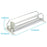 410mm Single Row Fridge Drink Organizer Auto Push Spring Slide Rail Beverage Automatic Drink Dispenser for Can Storage - White - 5