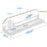 310mm 2 Rows Fridge Drink Organizer Auto Push Spring Slide Rail Beverage Automatic Drink Dispenser for Can Storage - White - 5