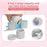 1 Set 50ml Silicone Pill Organizer Box Portable Medicine Case with Detachable Bottles for Travel (FDA Certified, BPA-Free) - Pink - 4