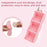 1 Set 50ml Silicone Pill Organizer Box Portable Medicine Case with Detachable Bottles for Travel (FDA Certified, BPA-Free) - Pink - 6