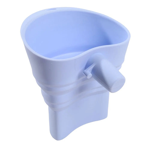Flour Funnel for KitchenAid Stand Mixer Extended Silicone Collapsible Powder Funnel (FDA Certified, BPA-Free) - Blue - 1