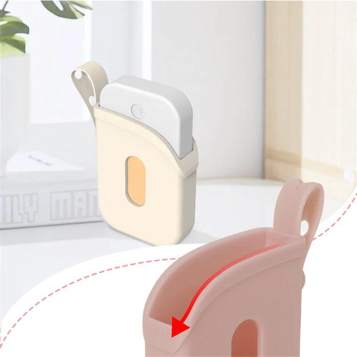 Silicone Hand Sanitizer Protective Case for Touchland Spray Bottle Protective Cover with Strap - Black - 3