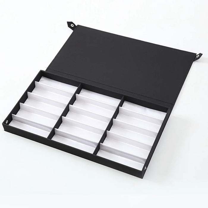 15 Slots Eyeglasses Display Case Sunglasses Storage Box Organizer for Optical Shop Home - 2