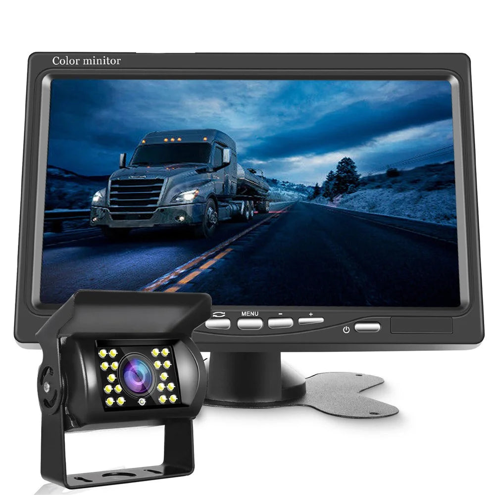 7-Inch Car Monitor Set Wireless Back-Up Camera Bus Wireless Rear View System (Digital Version) - 1