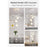 Nordic Style 3 Color Temperature LED Chandelier Pendant Light Adjustable Height for Dining Room Bedroom - White - 4