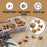 50Pcs 5 Shapes Wood Push Pins Thumb Tacks with Storage Box Cork Board Pins for Office Home - 7