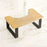 Bathroom Footstool U-Shape Bamboo Anti-Slip Toilet Squatting Stool for Toilet Support - Light Coffee - 3