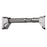 1-1.7m Retractable Telescopic Clothes Drying Rod One-Click Extension No Drilling Wall Mounted Closet Balcony Rack - Grey - 1