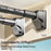 1.5-2.2m Retractable Telescopic Clothes Drying Rod One-Click Extension No Drilling Wall Mounted Closet Balcony Rack - Black - 3