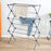 3-Tier Foldable Clothes Drying Rack Easy Install Indoor Outdoor Floor Standing Laundry Rack Portable Garment Hanger - 2