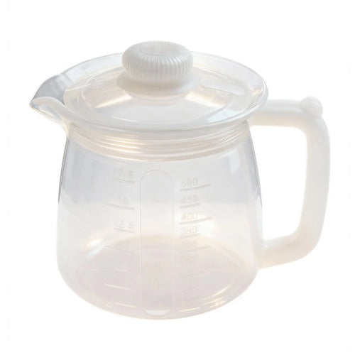 500ml Food Grade Silicone Milk Jug Heat Resistant Water Kettle Coffee Pot for Tea (BPA-Free, FDA Certified) - Transparent - 1