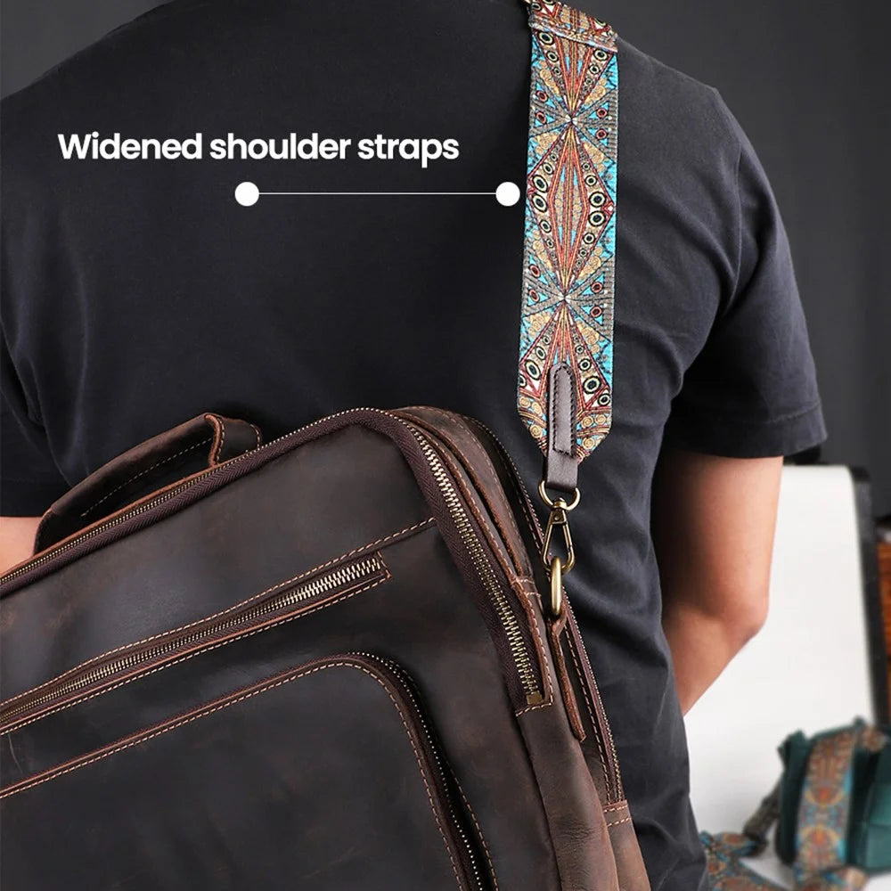 3001 Wide Purse Strap Bohemian Replacement Crossbody Shoulder Strap Adjustable Handbag Belt - Style A - 2