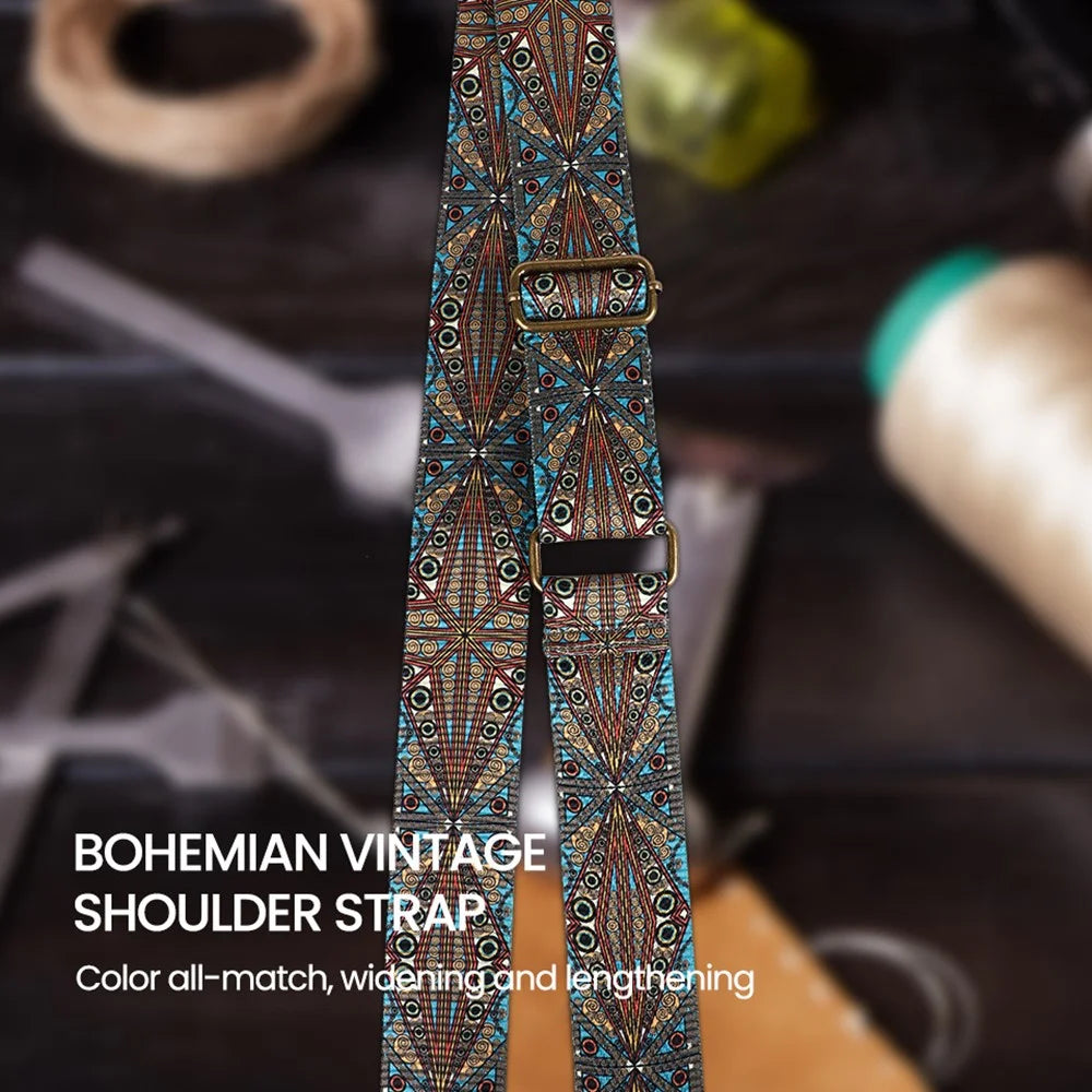 3001 Wide Purse Strap Bohemian Replacement Crossbody Shoulder Strap Adjustable Handbag Belt - Style A - 3