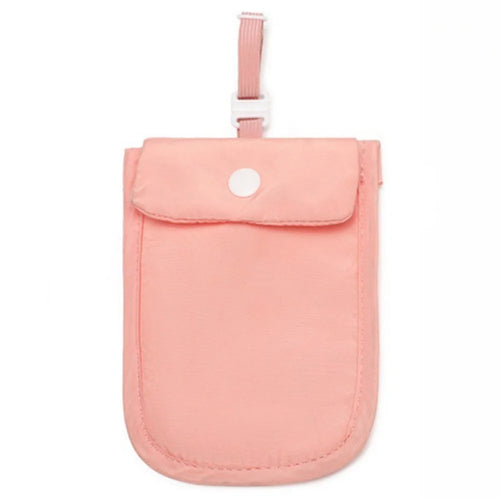Nylon Undergarment Money Card Pouch RFID Blocking Travel Hidden Waist Card Mini Bag for Women - Pink - 1