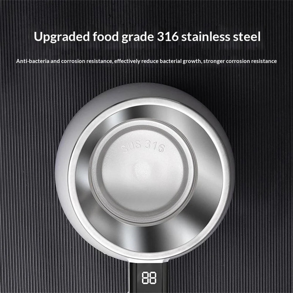 HZ-001 380ml Magnetic Charging Electric Stirring Mug 316 Stainless Steel Auto Self Stirring Mixing Cup for Coffee Milk (No FDA) - 5