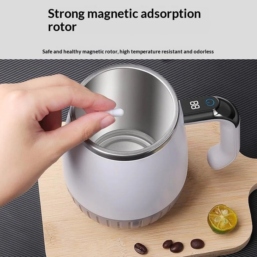 HZ-001 380ml Magnetic Charging Electric Stirring Mug 316 Stainless Steel Auto Self Stirring Mixing Cup for Coffee Milk (No FDA) - 6