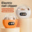 HZ-005 Electric Nail Clipper Rechargeable 3-Speed Adjustment Automatic Nail Trimmer for Home - Orange - 2