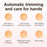 HZ-005 Electric Nail Clipper Rechargeable 3-Speed Adjustment Automatic Nail Trimmer for Home - Orange - 3