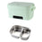 RT-505 1500ml Portable Electric Lunch Box Wireless Waterless Heating 304 Stainless Steel Food Warmer for Office Outdoor - Green - 1