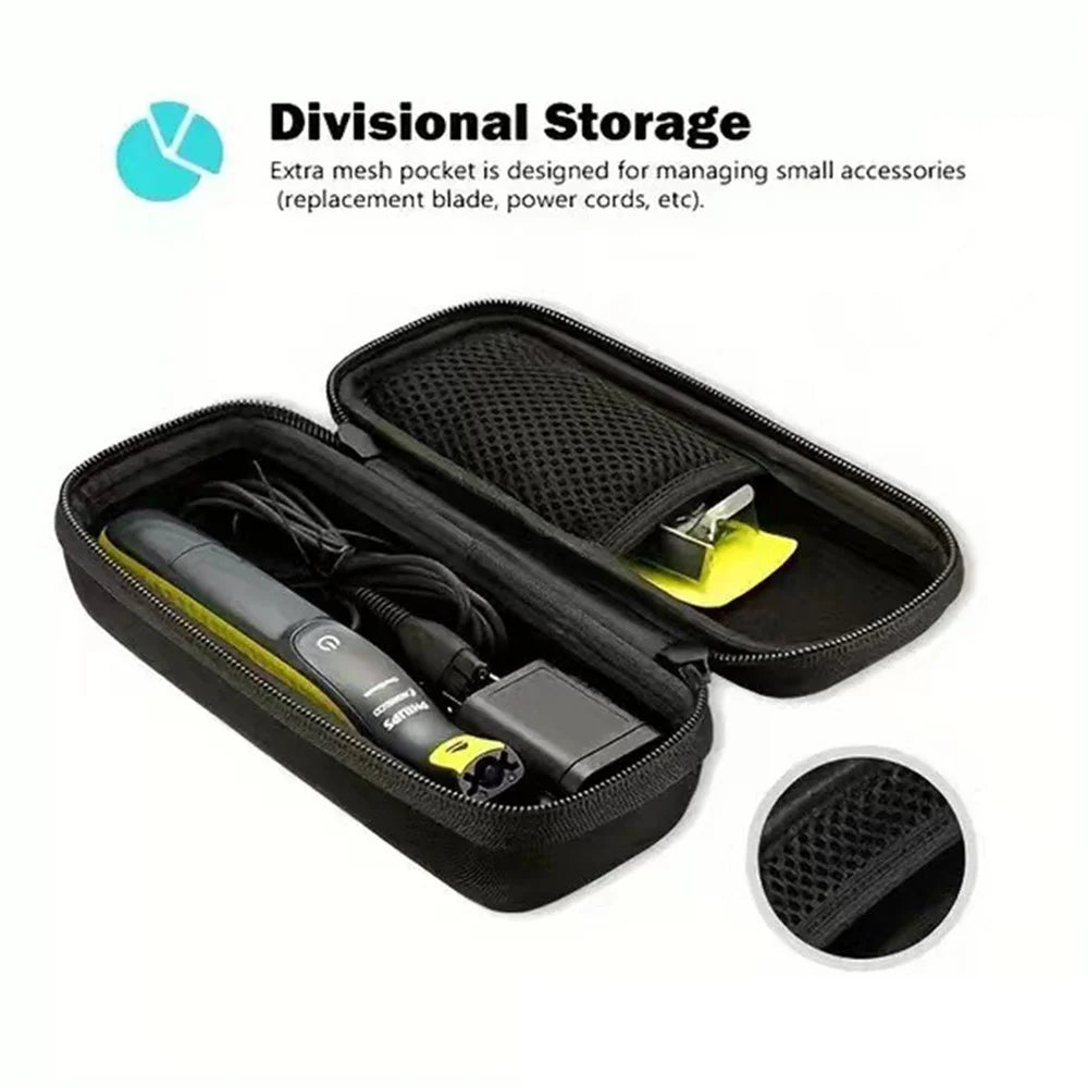 EVA Hard Shell Case for Philips OneBlade 360 QP2834 / 70 Electric Shaver Portable Travel Storage Bag Protective Carrying Case - Black - 2