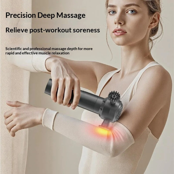Multi-Functional Fascia Release Massage Gun Deep Tissue Massage Gun 4 Speed Levels Portable Muscle Relaxing Massager - 3