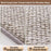 100x24cm Wool Stair Treads Self-Adhesive Non-Slip Carpet Runner Stair Protector Staircase Step Cover for Indoor - Beige  /  Rectangle - 7