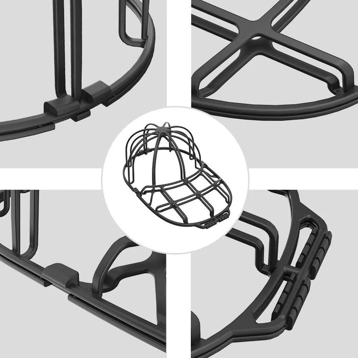 2Pcs / Set Baseball Hat Washer Cap Washer PP Frame Cage Hat Protector Rack - Black - 6