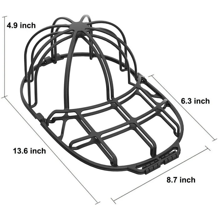 2Pcs / Set Baseball Hat Washer Cap Washer PP Frame Cage Hat Protector Rack - Black - 7