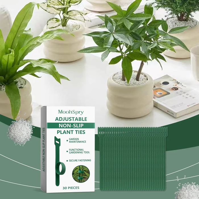 MOONSPRY 30Pcs Plant Ties Magic Tape Adjustable Garden Straps for Indoor Outdoor Plant Support - 30Pcs - 2