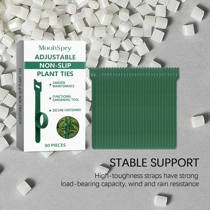 MOONSPRY 30Pcs Plant Ties Magic Tape Adjustable Garden Straps for Indoor Outdoor Plant Support - 30Pcs - 6