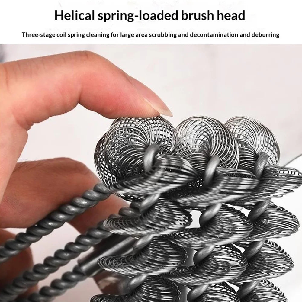 Stainless Steel Cleaning Brush BBQ Grill Galvanized Wire Brush for Outdoor Picnic Camping - Style A - 4