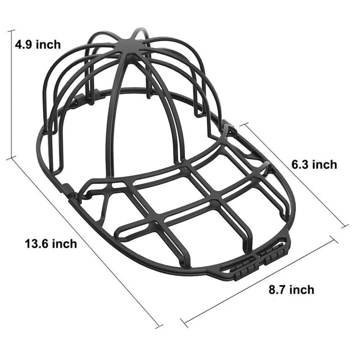 3Pcs / Set Cap Washer Frame Cage Baseball Hat Cleaner Holder Protector PP Hat Rack - White - 7