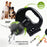 2 in 1 Retractable Dog Leash LED Lighting Tangle Free Reflective Walking Leash with Ergonomic Handle - Black - 2