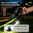 2 in 1 Retractable Dog Leash LED Lighting Tangle Free Reflective Walking Leash with Ergonomic Handle - Black - 3