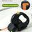 2 in 1 Retractable Dog Leash LED Lighting Tangle Free Reflective Walking Leash with Ergonomic Handle - Black - 6