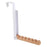 Portable Travel Clothes Drying Rack No Drill Foldable Over Door Hook Hanger for Hotel Room - White - 1