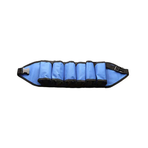 6-Can Capacity Holder Waistband Bag Adjustable Foldable Drink Belt Bag for Outdoor Camping Hiking - Blue - 1