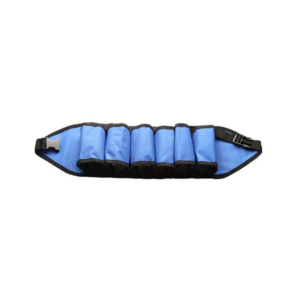 6-Can Capacity Holder Waistband Bag Adjustable Foldable Drink Belt Bag for Outdoor Camping Hiking - Blue - 1