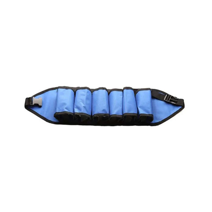 6-Can Capacity Holder Waistband Bag Adjustable Foldable Drink Belt Bag for Outdoor Camping Hiking - Blue - 1