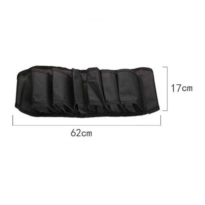 6-Can Capacity Holder Waistband Bag Adjustable Foldable Drink Belt Bag for Outdoor Camping Hiking - Blue - 7