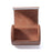 Round PU Leather Tie Storage Box Magnetic Closure Gift Storage Organizer Case for Men Business - Dark Brown - 4