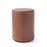 Round PU Leather Tie Storage Box Magnetic Closure Gift Storage Organizer Case for Men Business - Dark Brown - 5