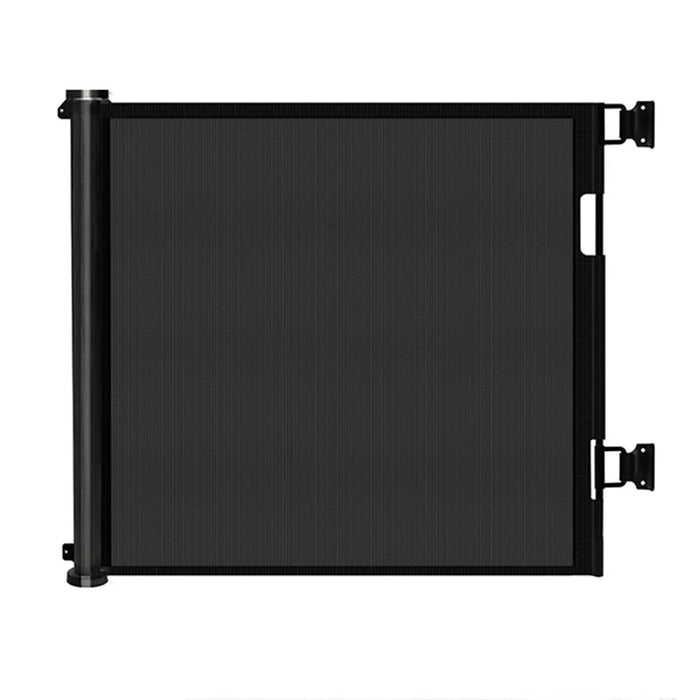 1.8m Retractable Baby Safety Gate Pet Barrier Gate Stretchable Door Guard Stair Protection - Black - 1