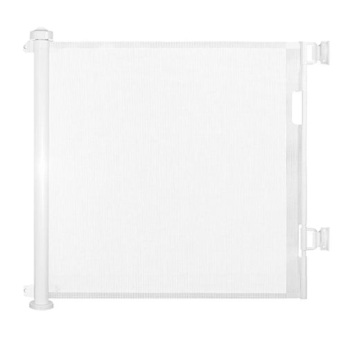 3m Retractable Baby Safety Gate Pet Barrier Gate Stretchable Door Guard Stair Protection - White - 1