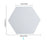 H01209 12Pcs 20 x 17.3 x 10cm Hexagon Mirror Wall Stickers for Living Room, Bedroom Acrylic Mirror Set Wall Sticker Decal - Silver - 2