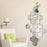 H01209 12Pcs 20 x 17.3 x 10cm Hexagon Mirror Wall Stickers for Living Room, Bedroom Acrylic Mirror Set Wall Sticker Decal - Silver - 5